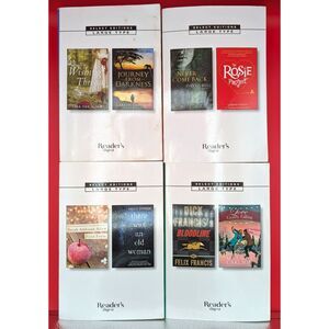 4 Large Print Readers Digest (1,3,4,5) 8 Collection books listed in Description